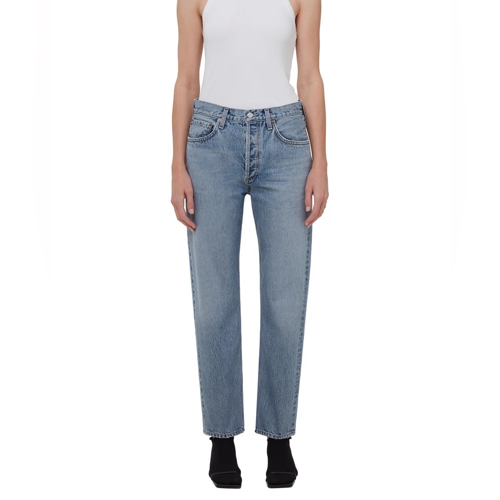 Agole Wyman low-rise organic straight-leg jeans